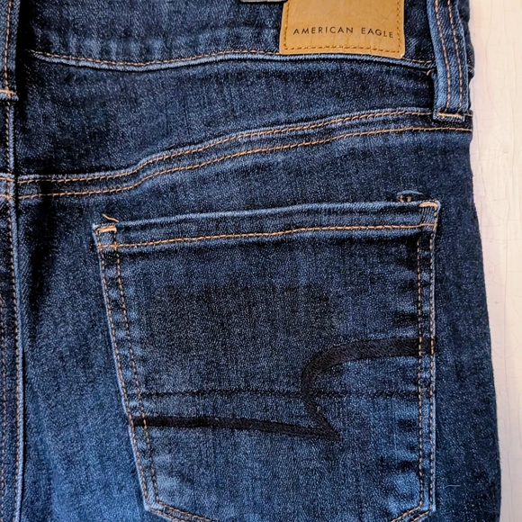 2/$40 American Eagle Outfitters Womens Blue Jeans Skinny - Picture 3 of 5